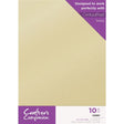 Crafters Companion Glitter Card 10 Sheet Pack - Ivory