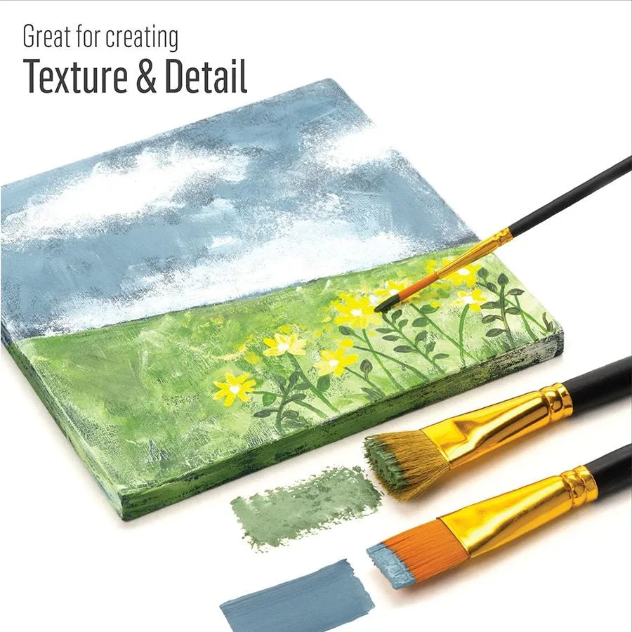 Folkart Brush Set - Artist Variety Set (10 Pcs)