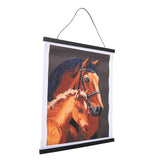 Crystal Art Scroll Kit 40x50cm - Chestnut Mares