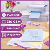 Platinum - Centura Pearl A4 Printable Card Pack 10 sheets