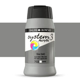 Daler Rowney System3 Silver Imitation 500ml Acrylic Paint Tube