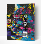 Diamond Art Set - Bright Coloured Cat
