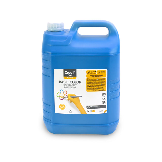 Creall Basic Colour Poster Paint 5 Litre - Primary Blue