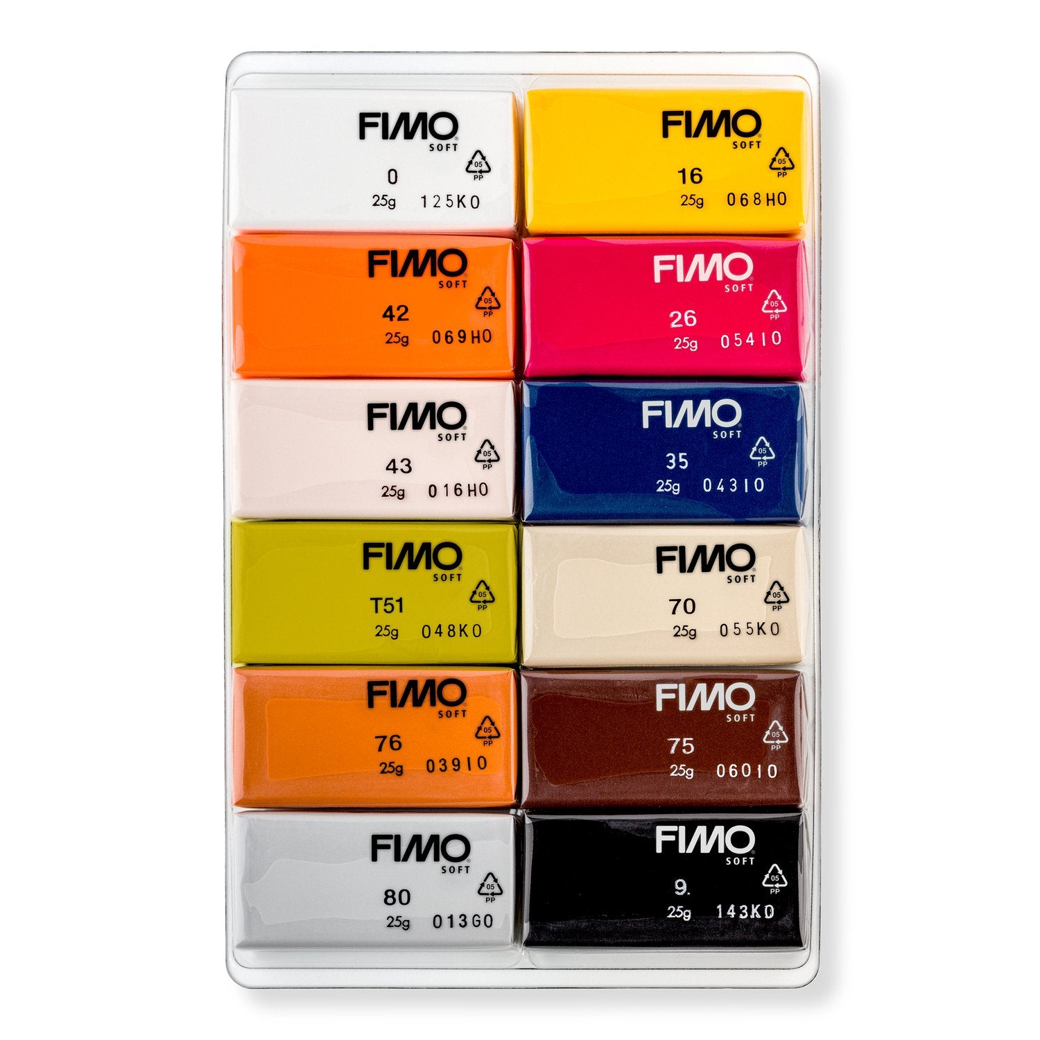 FIMO Soft 8023 C Clay - Natural Colours (12 Pack)