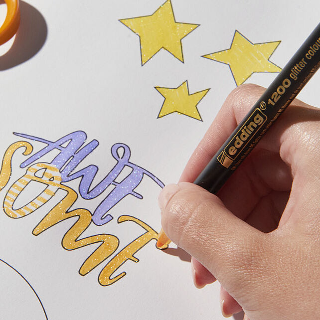 Edding 1200 Glitter Colour Pens (Set of 5)