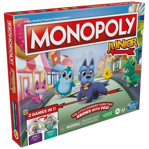 MONOPOLY JUNIOR - 2 GAMES IN 1