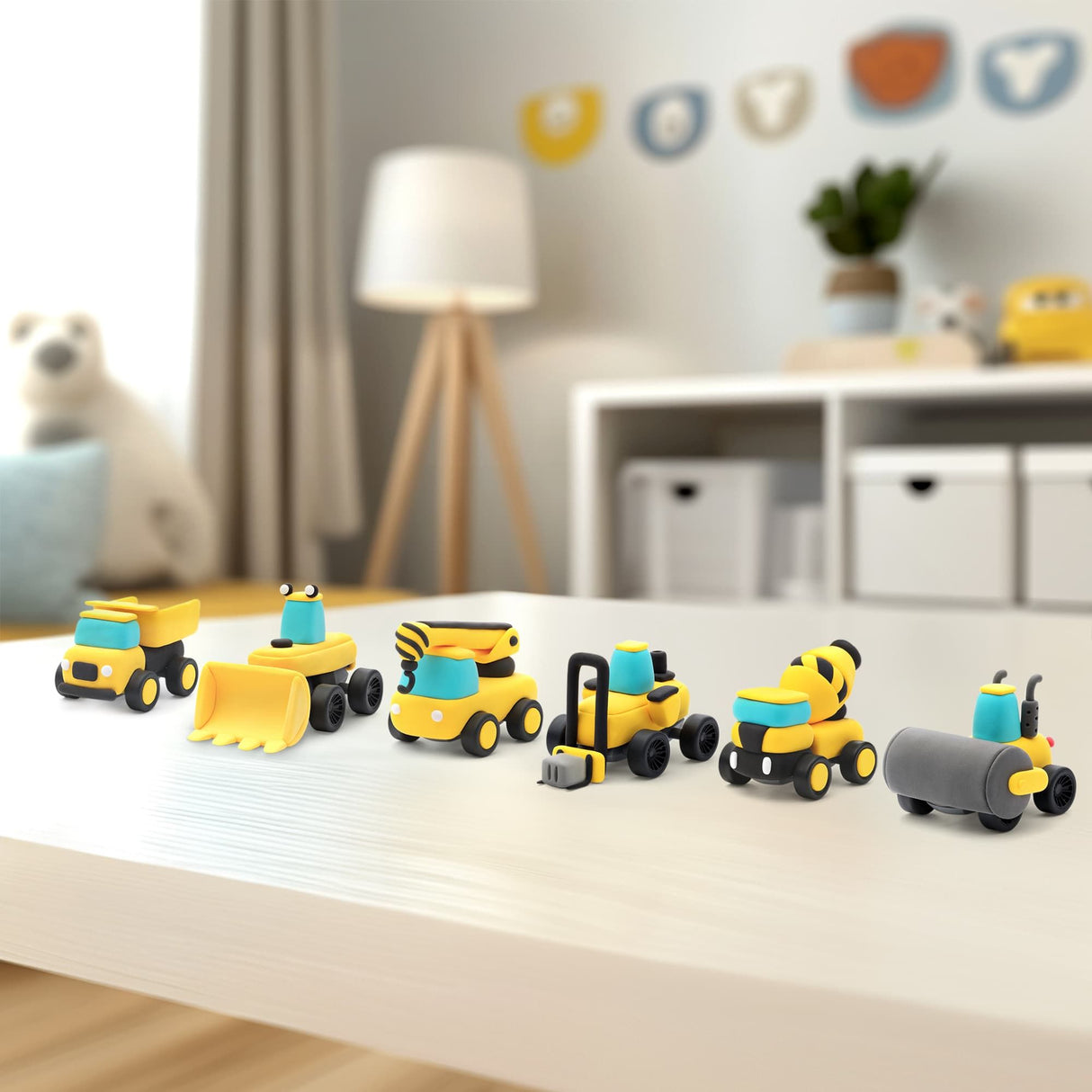 Hey Clay - Construction Vehicles Set (12 Cans)