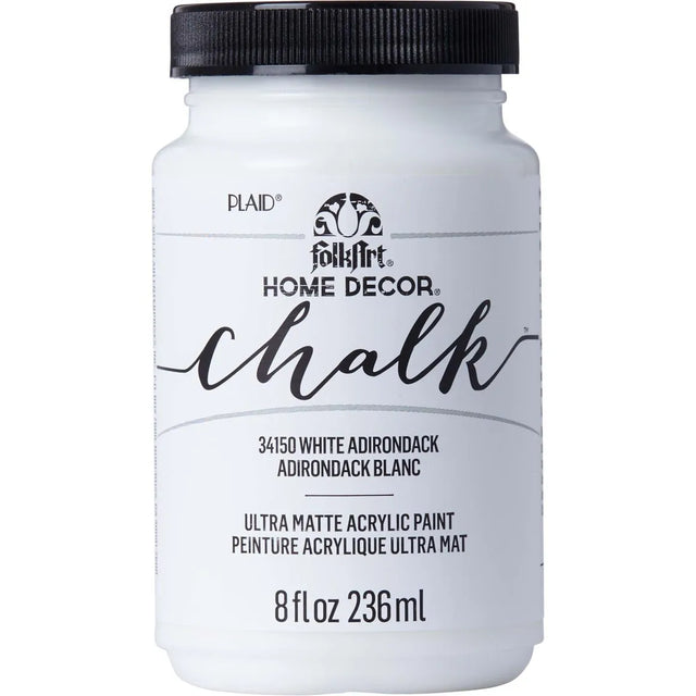 FolkArt Home Decor Chalk Acrylic Paint 236ml - White Adirondack