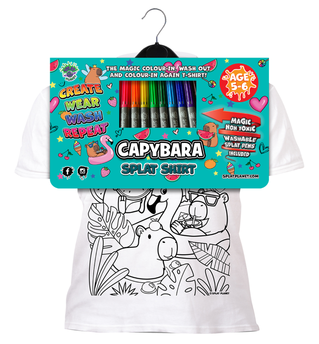 Splat Planet PYO T-Shirt: Capybara (5-6 Years)