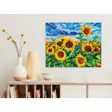 Diamond Dotz Stretched Canvas 40x50cm - Landscape with Sunflowers