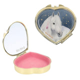 Miss Melody Metal Tin Heartshaped With Mirror Inside