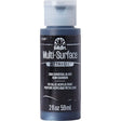 FolkArt Multi-Surface Metallic Acrylic 59ml - Charcoal Black