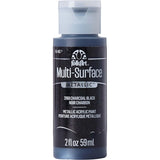 FolkArt Multi-Surface Metallic Acrylic 59ml - Charcoal Black