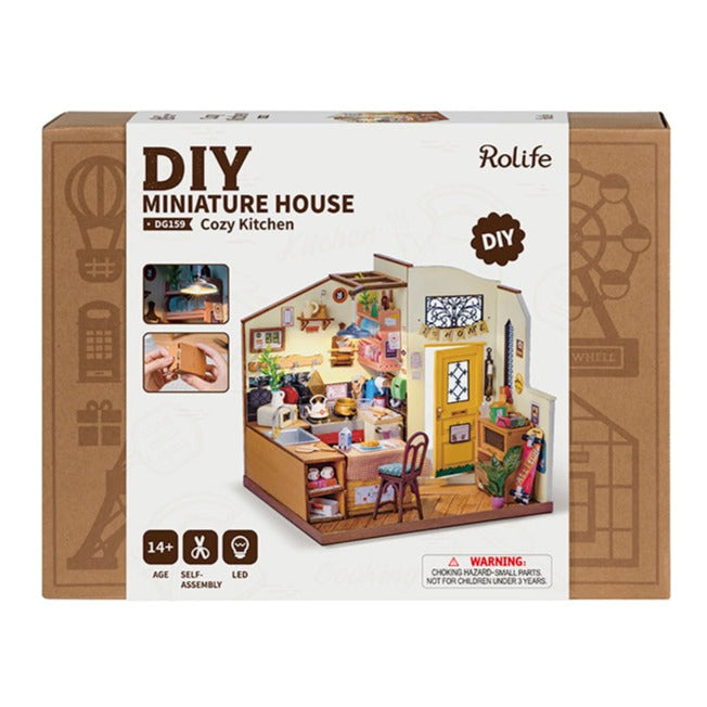 Rolife Cozy Kitchen DIY Miniature House Kit
