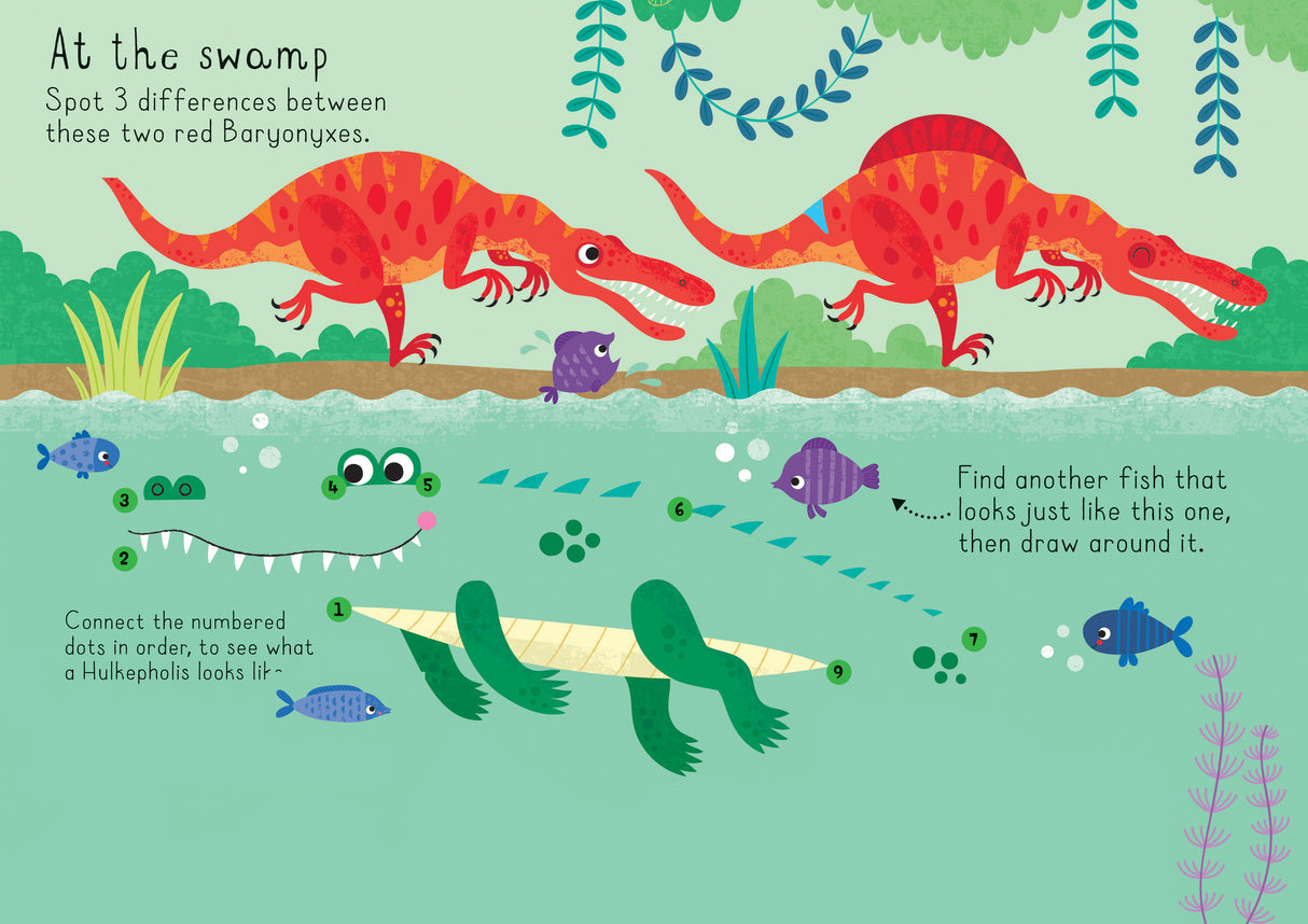 Dinosaur Play Pad Book Usborne