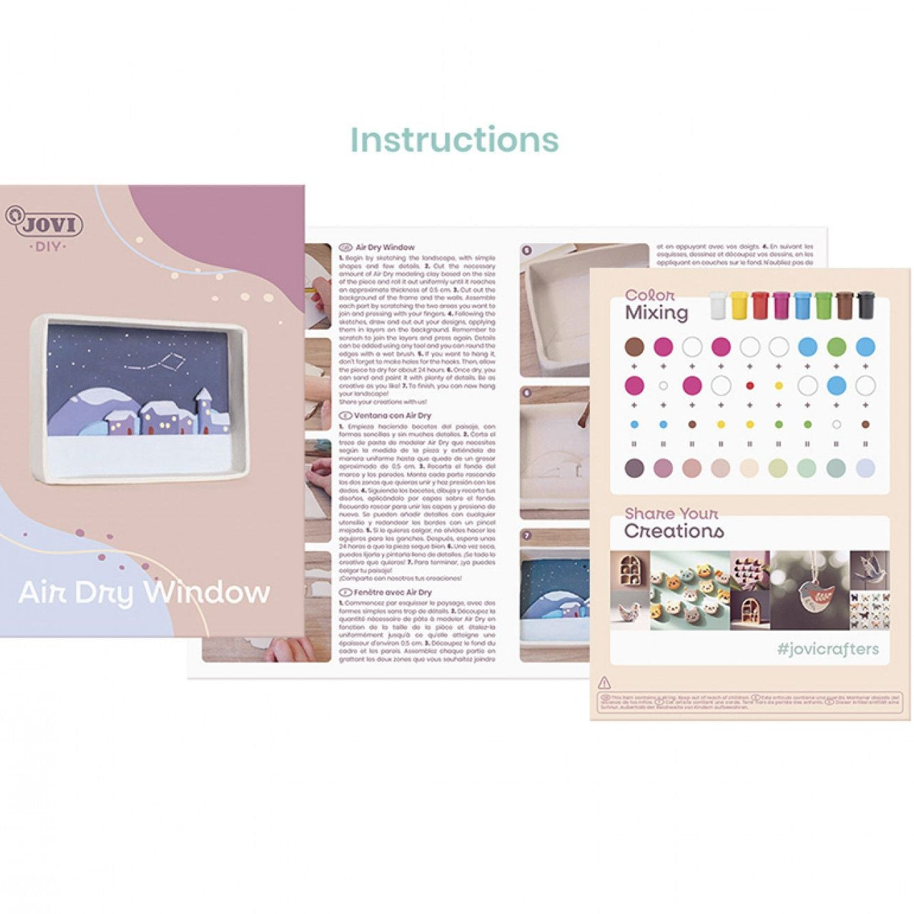 JOVI DIY Craft Kit - Air Dry Clay Window