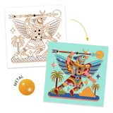 Djeco Metallic Colouring - Animal Warriors