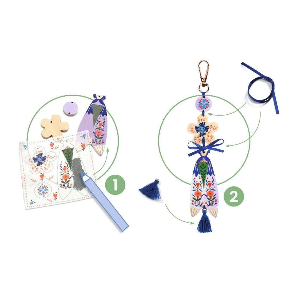 Djeco Do It Yourself - Butterfly Bag Charms