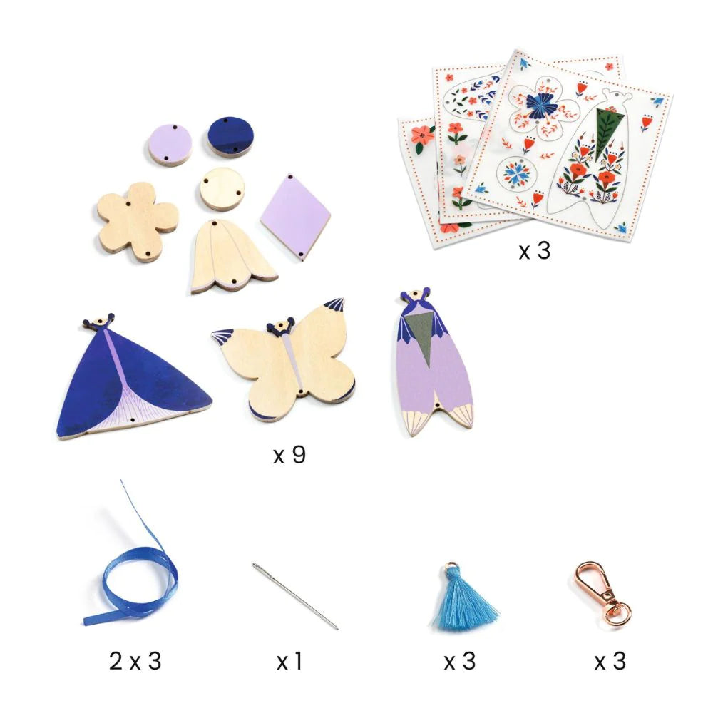 Djeco Do It Yourself - Butterfly Bag Charms