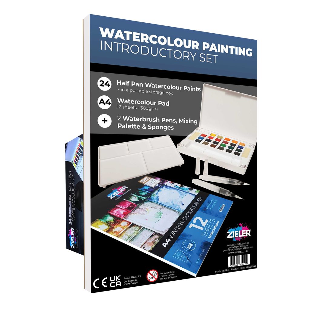 Zieler Painting Introductory Set - Watercolour Painting (Pad and Paints)