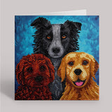 Crystal Art Card Kit - Dogs