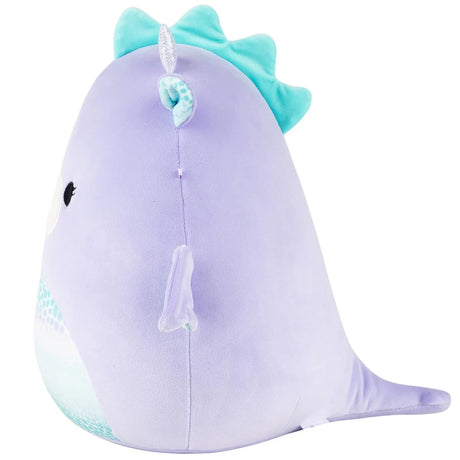 Squishmallow 12 Inch - Drow Purple Dragon with Teal Belly