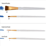 Folkart Brush Set - Artist Variety Set (10 Pcs)