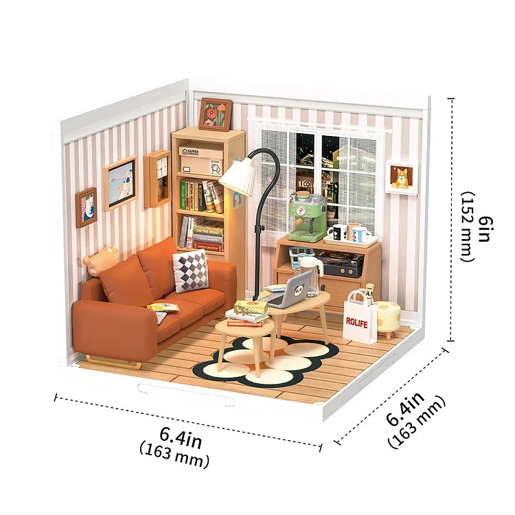 Cozy Living Lounge DIY Miniature House