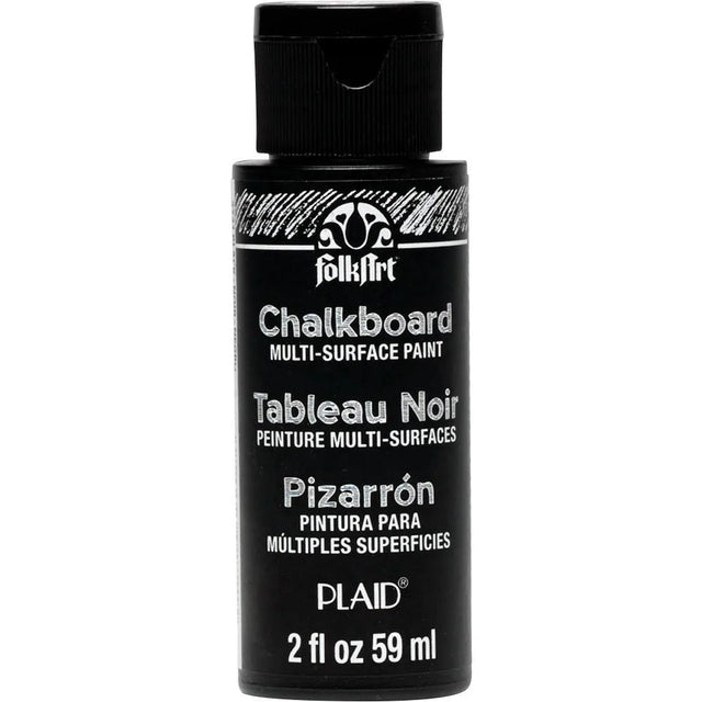 FolkArt Chalkboard Multi-Surface Paint 59ml - Black