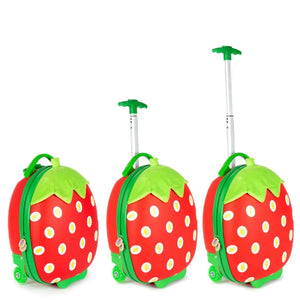 Boppi Tiny Trekker Kids Luggage Travel Suitcase Carry On Strawberry