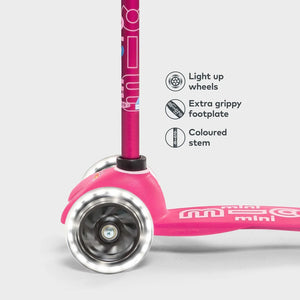 Mini Micro Deluxe Scooter Light up Wheels: Pink