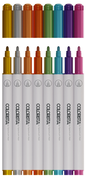 Colorista - Metallic Marker - Essential Metallics 8pc