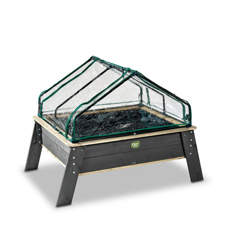 EXIT Aksent Planter Table with Greenhouse & Gardening Tools (XL)
