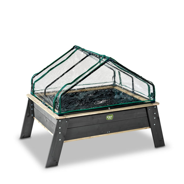 EXIT Aksent Planter Table with Greenhouse & Gardening Tools (XL)