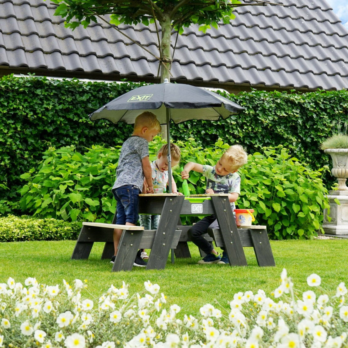 EXIT Aksent Sand and Water Picnic Table (2 Benches)
