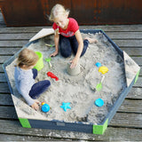 EXIT Aksent Hexagonal Sandpit - 160 x 140cm (FSC 100%)