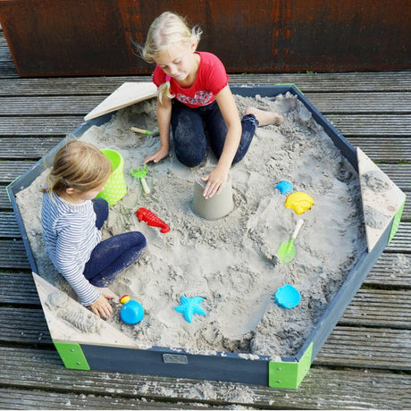 EXIT Aksent Hexagonal Sandpit - 160 x 140cm (FSC 100%)