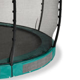 Exit Allure Classic Ground Round Trampoline with Safety Net - Ø 14Ft (Green)