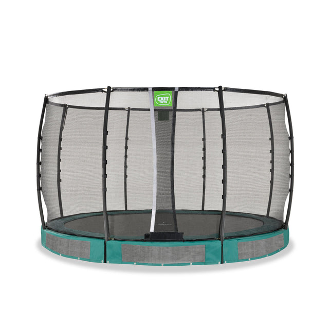 Exit Allure Premium Ground Round Trampoline - 12 Ft (Green)