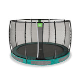 Exit Allure Premium Ground Round Trampoline - 12 Ft (Green)