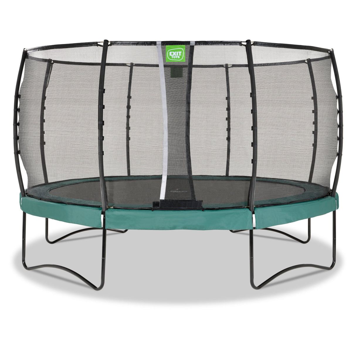 Exit Allure Premium Round Trampoline and Safety Net - Ø 14 Ft (Green)