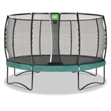 Exit Allure Premium Round Trampoline and Safety Net - Ø 14 Ft (Green)