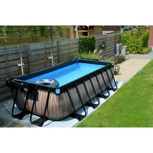 Exit Leather Pool 400X200X100Cm With Sand Filter Pump