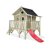 EXIT Crooky 350 Wooden Playhouse - Grey Beige
