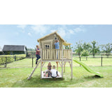 EXIT Crooky 750 Wooden Playhouse - Grey/Beige