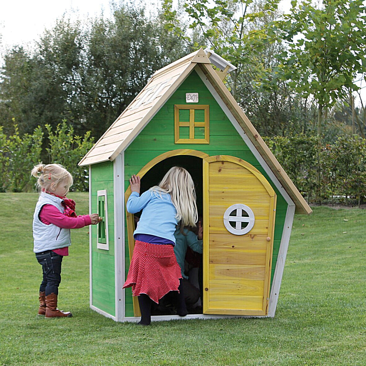 EXIT Fantasia 100 Wooden Playhouse - Green