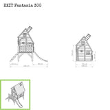 EXIT Fantasia 300 Wooden Playhouse - Natural