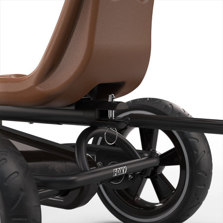 EXIT Foxy Pedal Go-Kart with Trailer -  Espresso Black