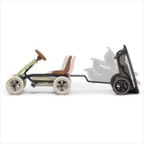 EXIT Foxy Pedal Go-Kart with Trailer -  Retro Green