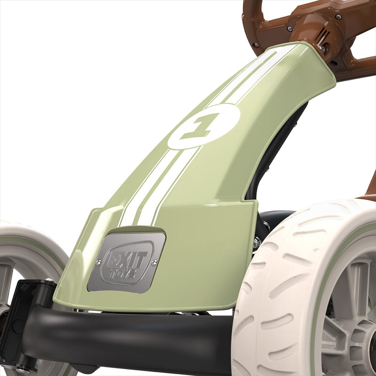 EXIT Foxy Pedal Go-Kart with Trailer -  Retro Green